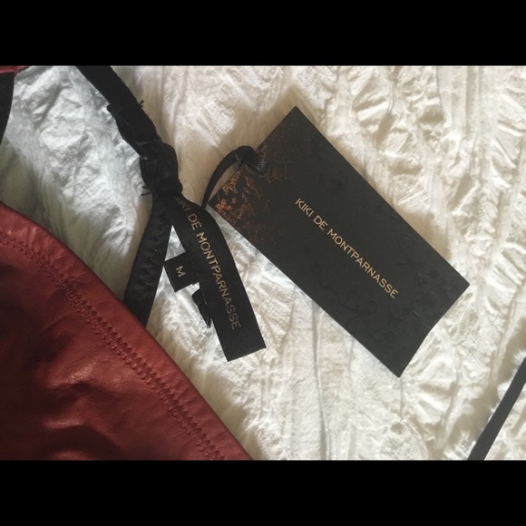 Kiki De Montparnasse Red Leather Top - Picture 4 of 6